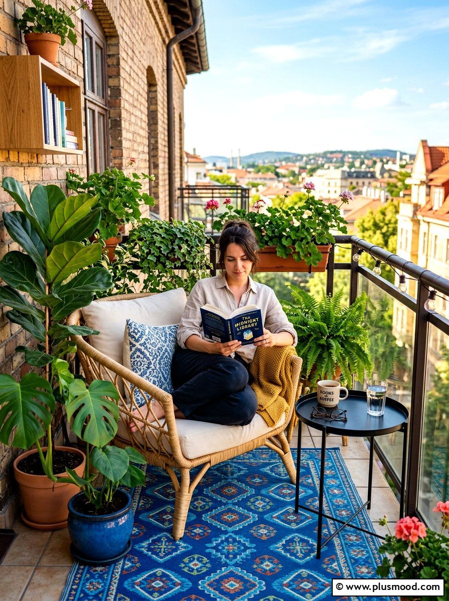 Balcony Reading Nook - 25 summer interior decor ideas