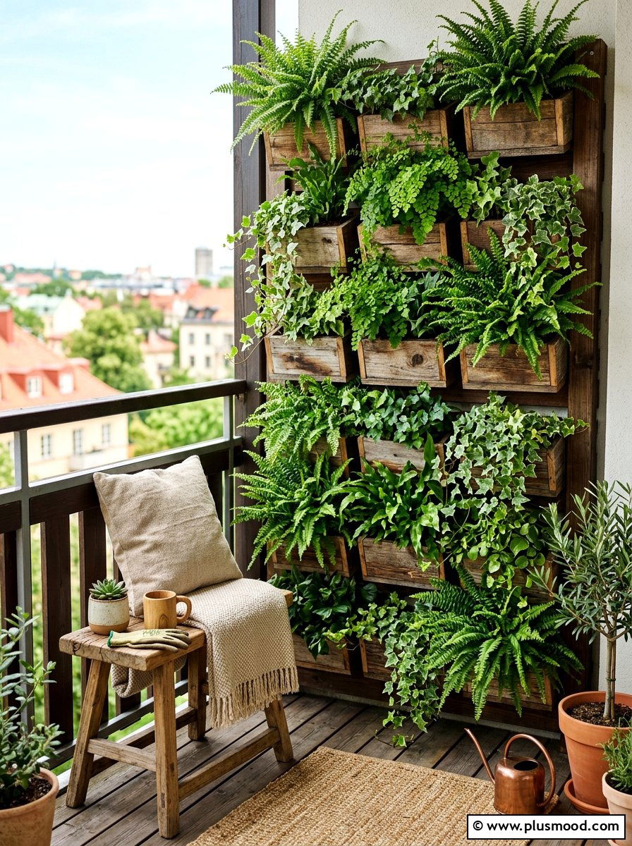 Balcony Vertical Garden - 25 summer cozy balcony ideas