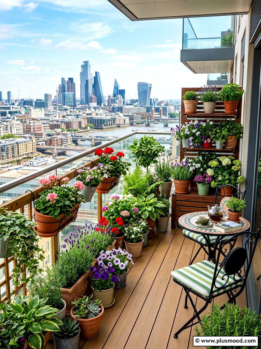 Balcony garden - 25 summer landscape design ideas