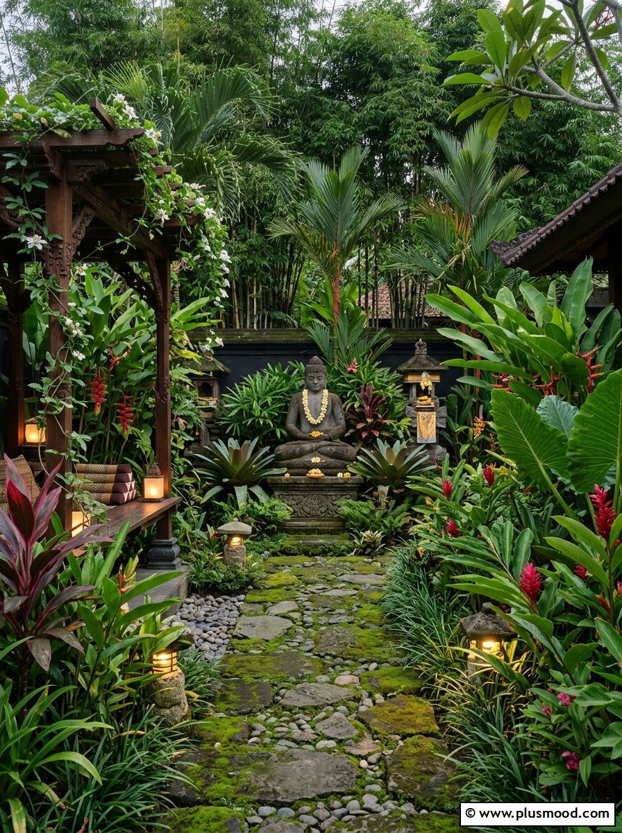 25 Outdoor Garden Decor Ideas With Tropical Plants to Try