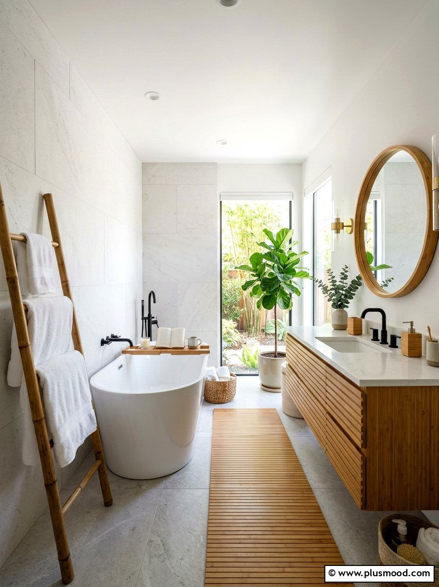 Bamboo Bathroom Decor - 25 summer natural texture decor ideas