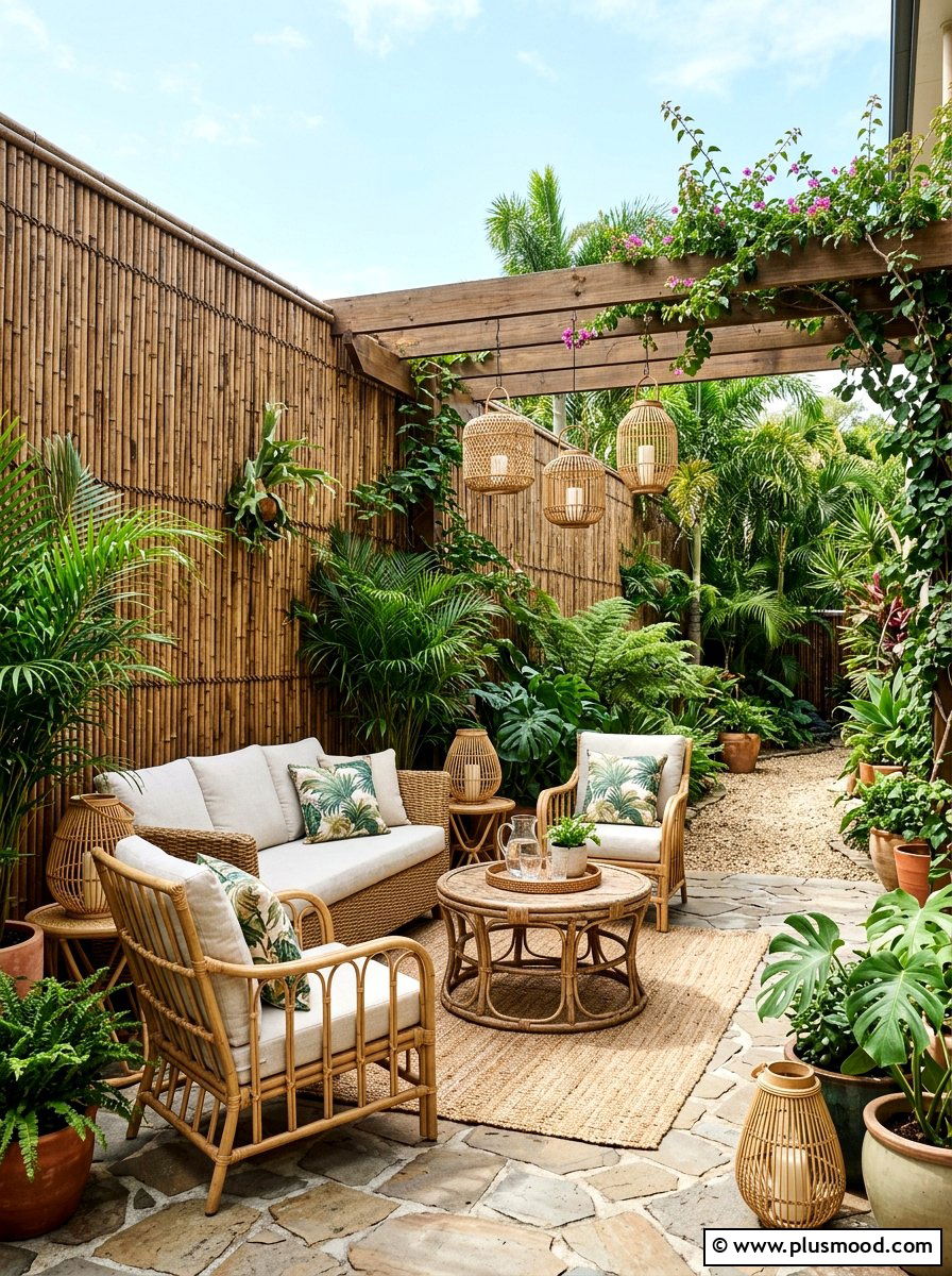 Bamboo Fencing Design - 25 summer patio ideas for hot weather