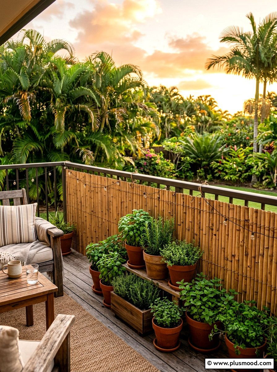 Bamboo Fencing Roll - 25 summer patio decor ideas for renters