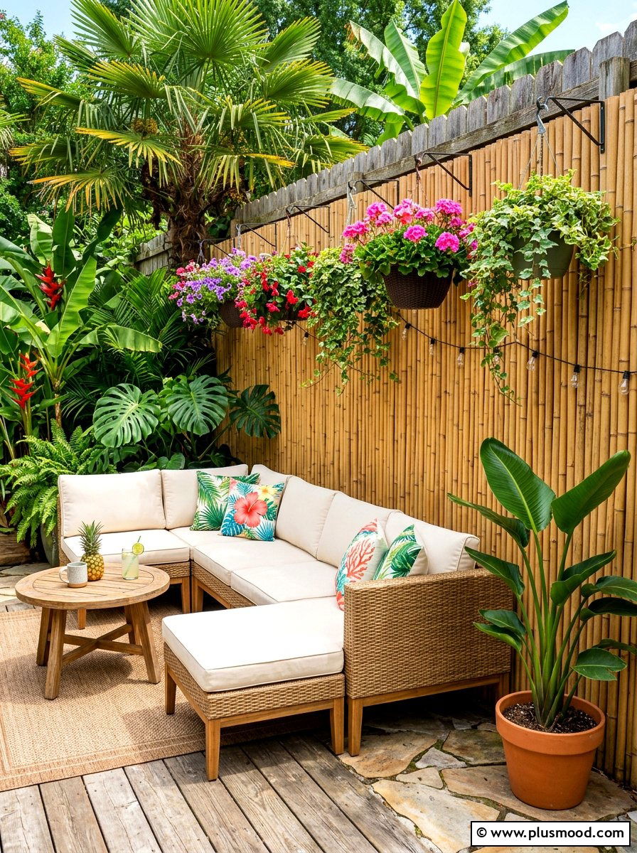 Bamboo Fencing - 25 summer backyard ideas for renters