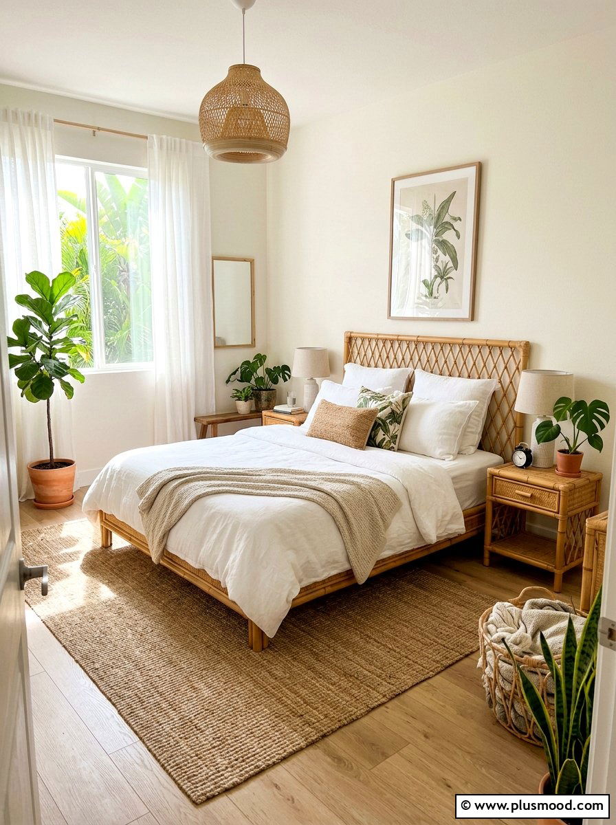 Bamboo Furniture Accent - 25 summer botanical decor ideas