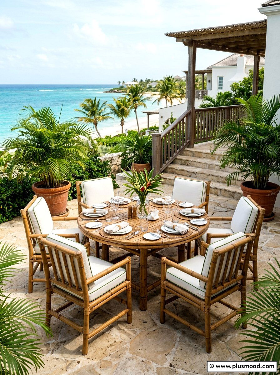 Bamboo Patio Furniture - 25 summer tropical party decor ideas