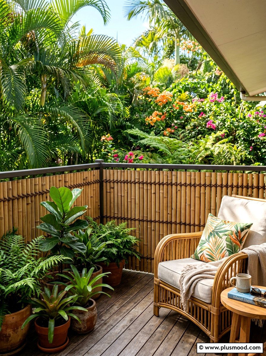 Bamboo Privacy Fence For Balcony