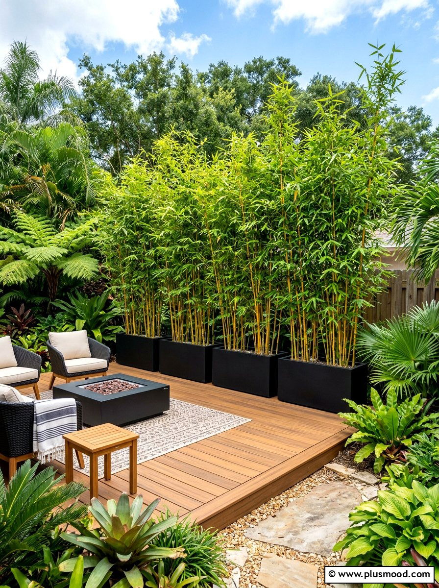 Bamboo Privacy Screen - 25 summer privacy landscaping ideas