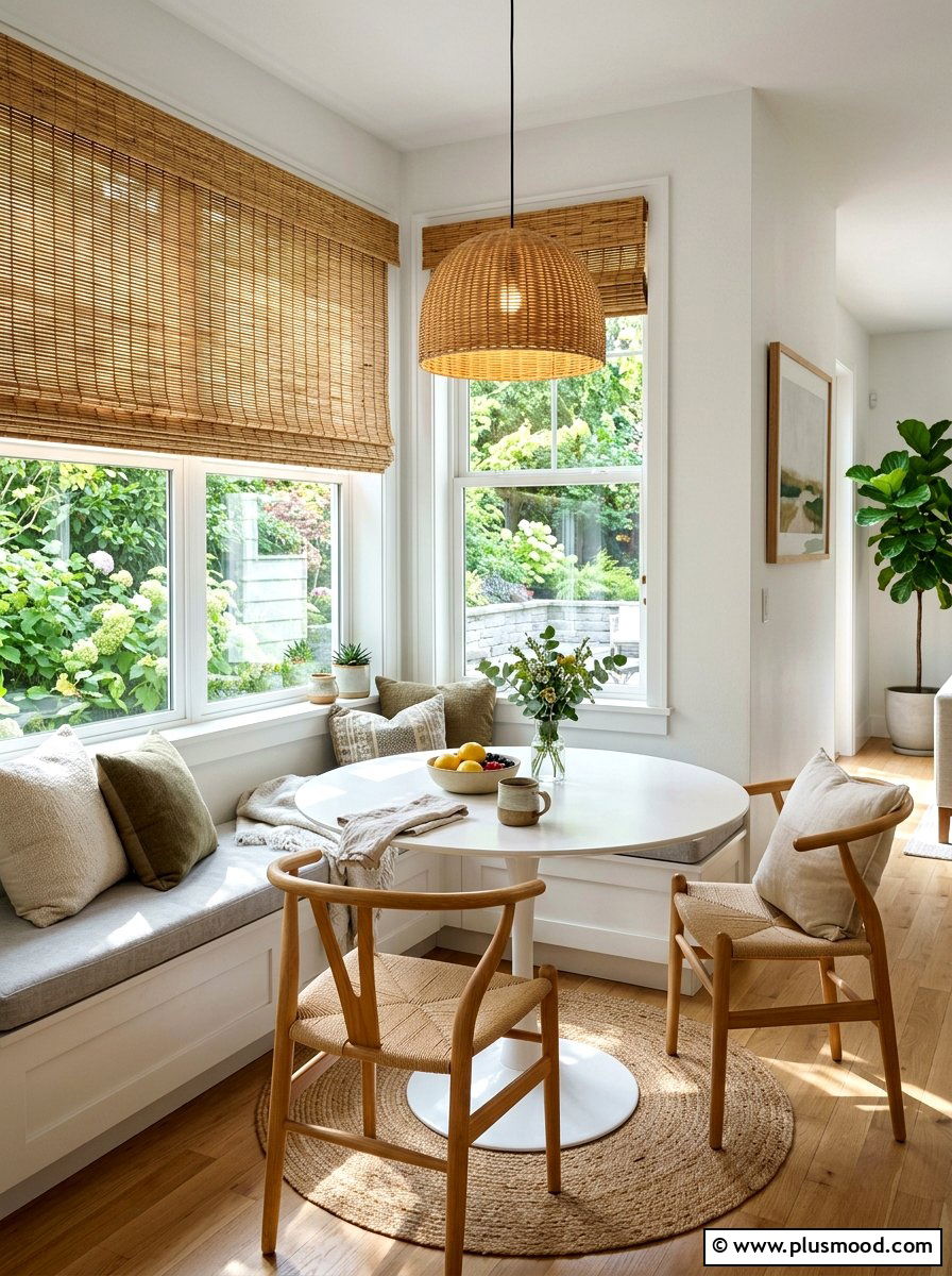 Bamboo Roller Shades - 25 easy summer home decor ideas