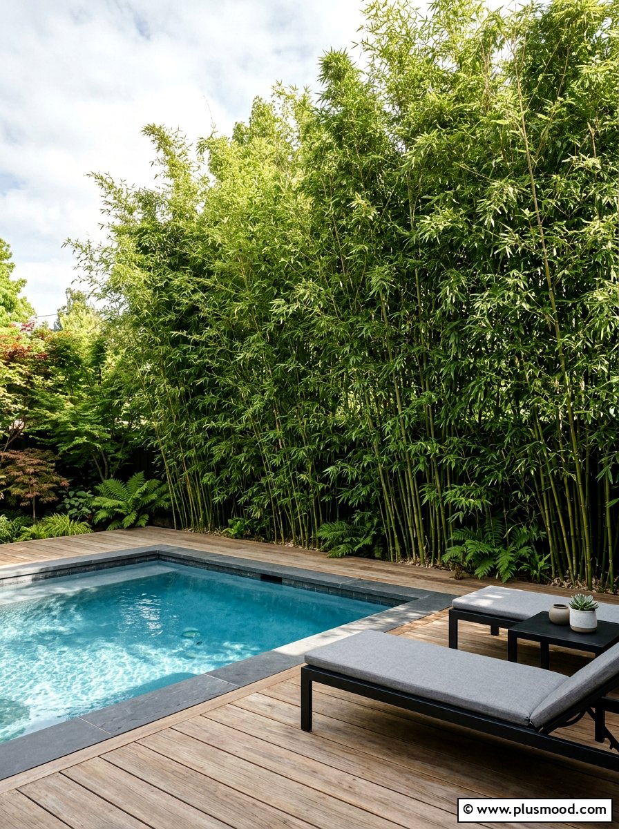 Bamboo Screen For Privacy - 25 pool landscaping ideas for Florida homes