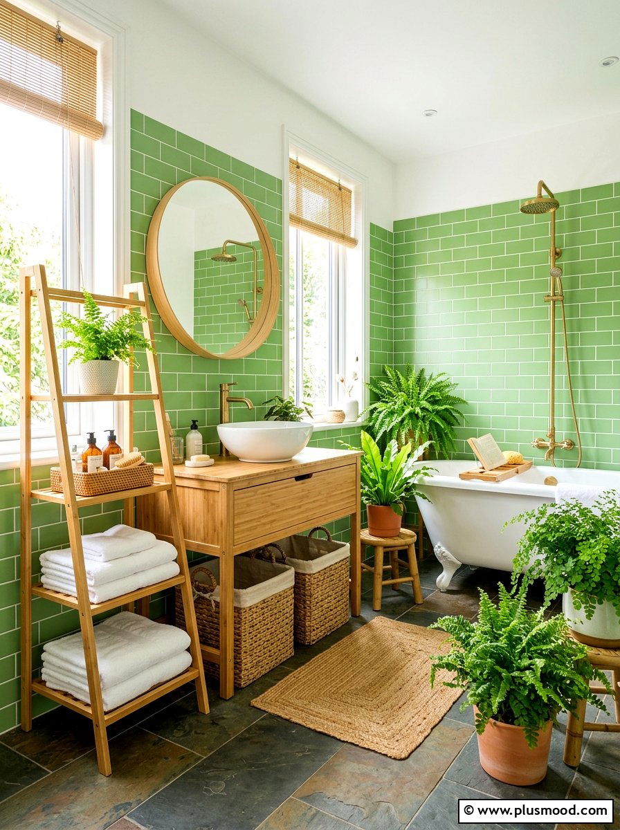 Bamboo Style Bathroom - 25 summer room decor ideas