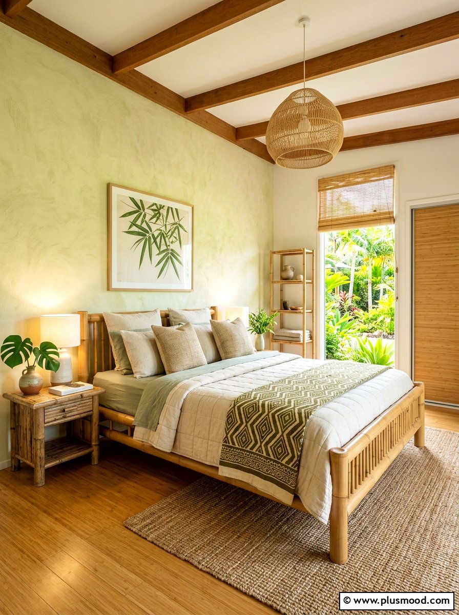 Bamboo Summer Bedroom - 25 summer bedroom makeover ideas