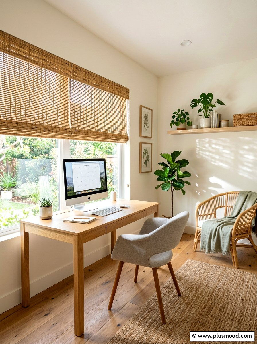Bamboo Window Shades - 25 warm weather transition decor ideas