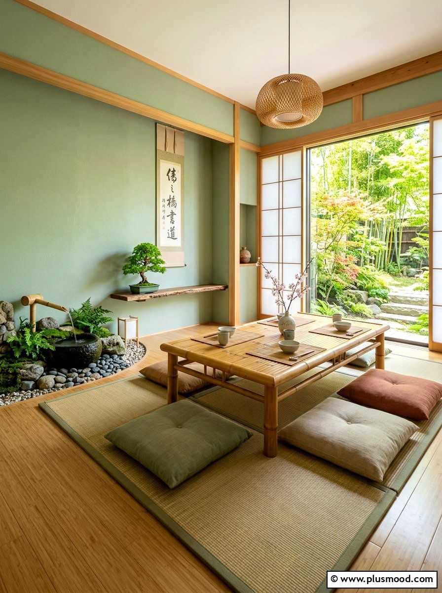 Bamboo Zen Summer Dining Room - 25 summer dining room decor ideas