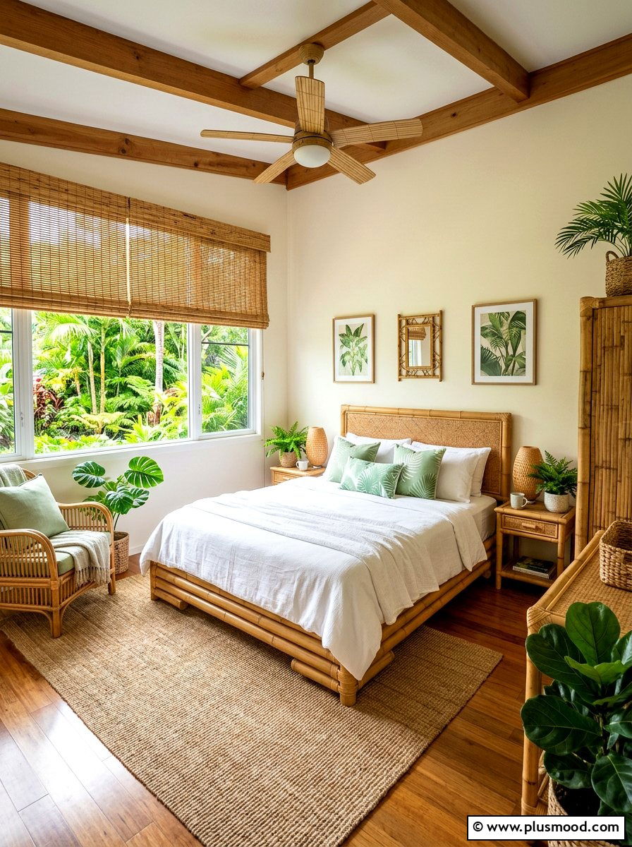Bamboo guest bedroom decor - 25 summer guest bedroom ideas