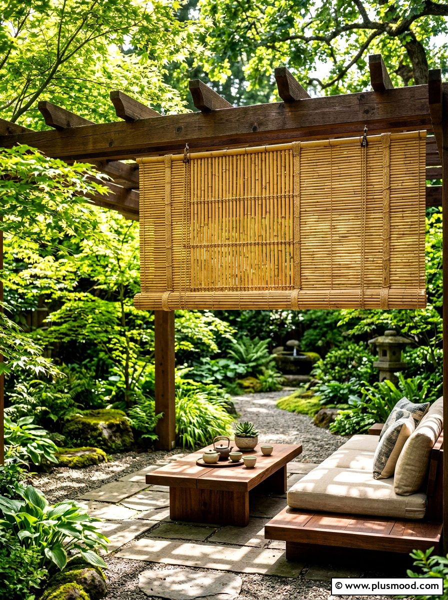 Bamboo patio curtains - 25 summer patio curtain ideas