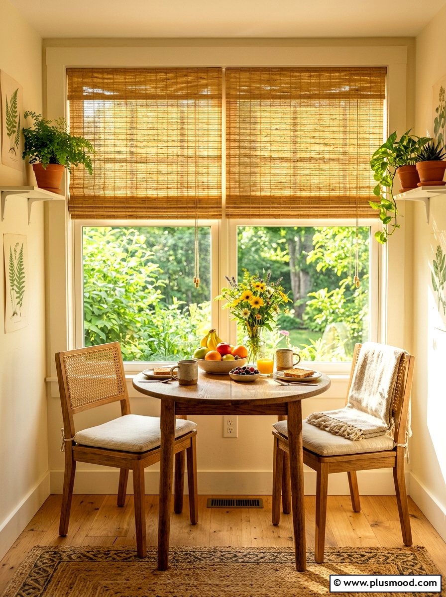 Bamboo window shades - 25 simple summer decorating ideas