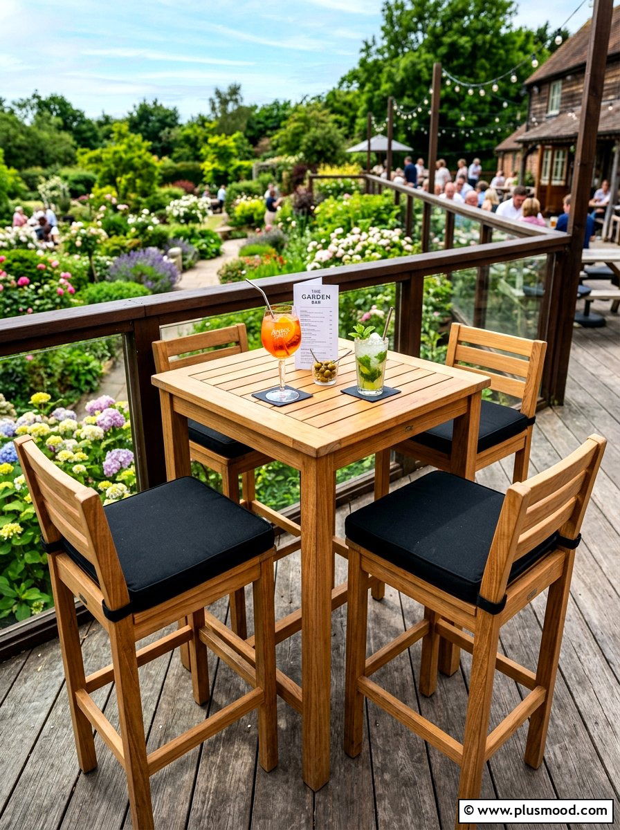 Bar height outdoor seating - 25 summer backyard seating ideas for guests