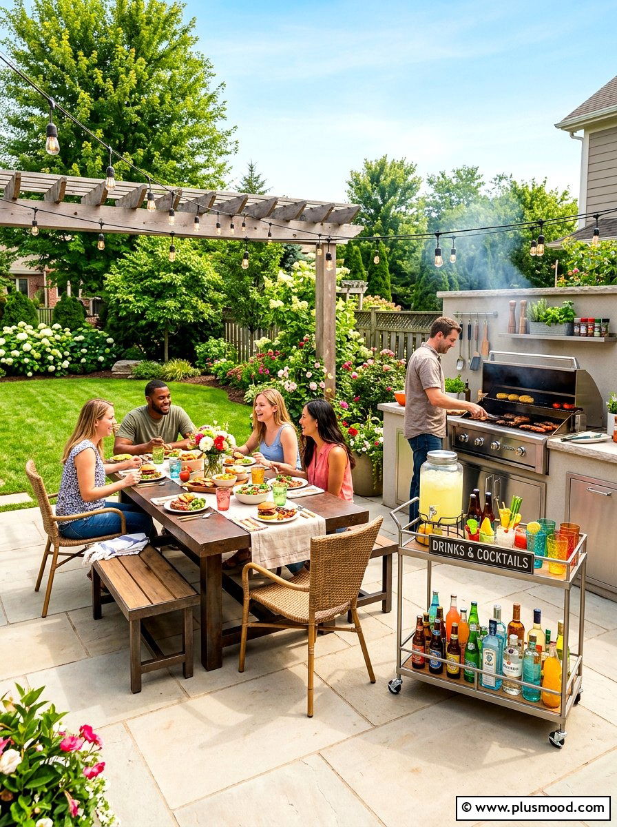 Barbecue Backyard Dining - 25 summer backyard dining ideas