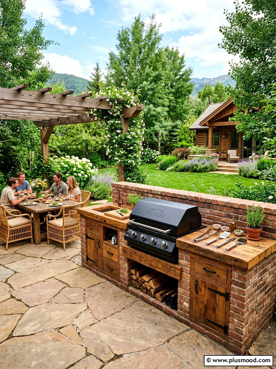 Barbecue Grill Station - 25 summer backyard makeover ideas
