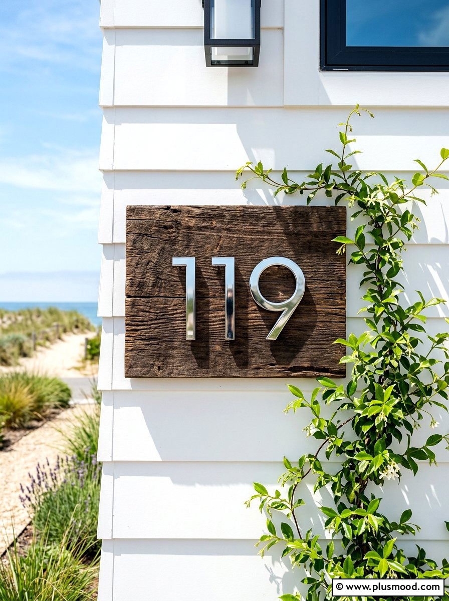 Beach House Address Numbers - 25 summer coastal curb appeal ideas