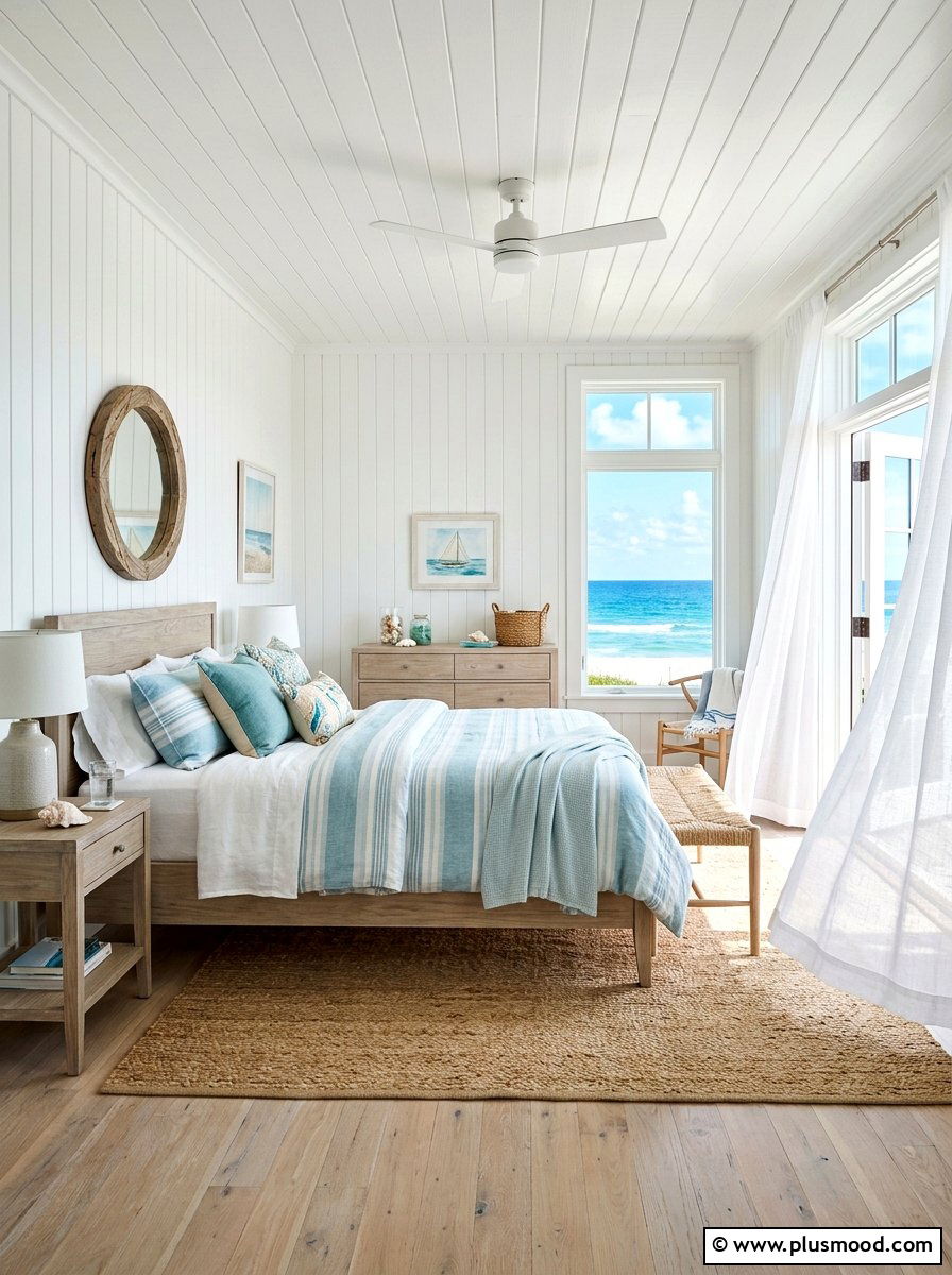 Beach House Blue Bedroom - 25 blue summer bedroom ideas