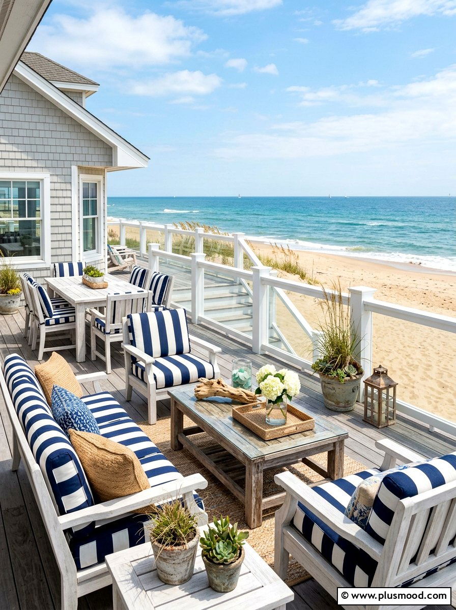Beach House Deck - 25 simple summer patio ideas