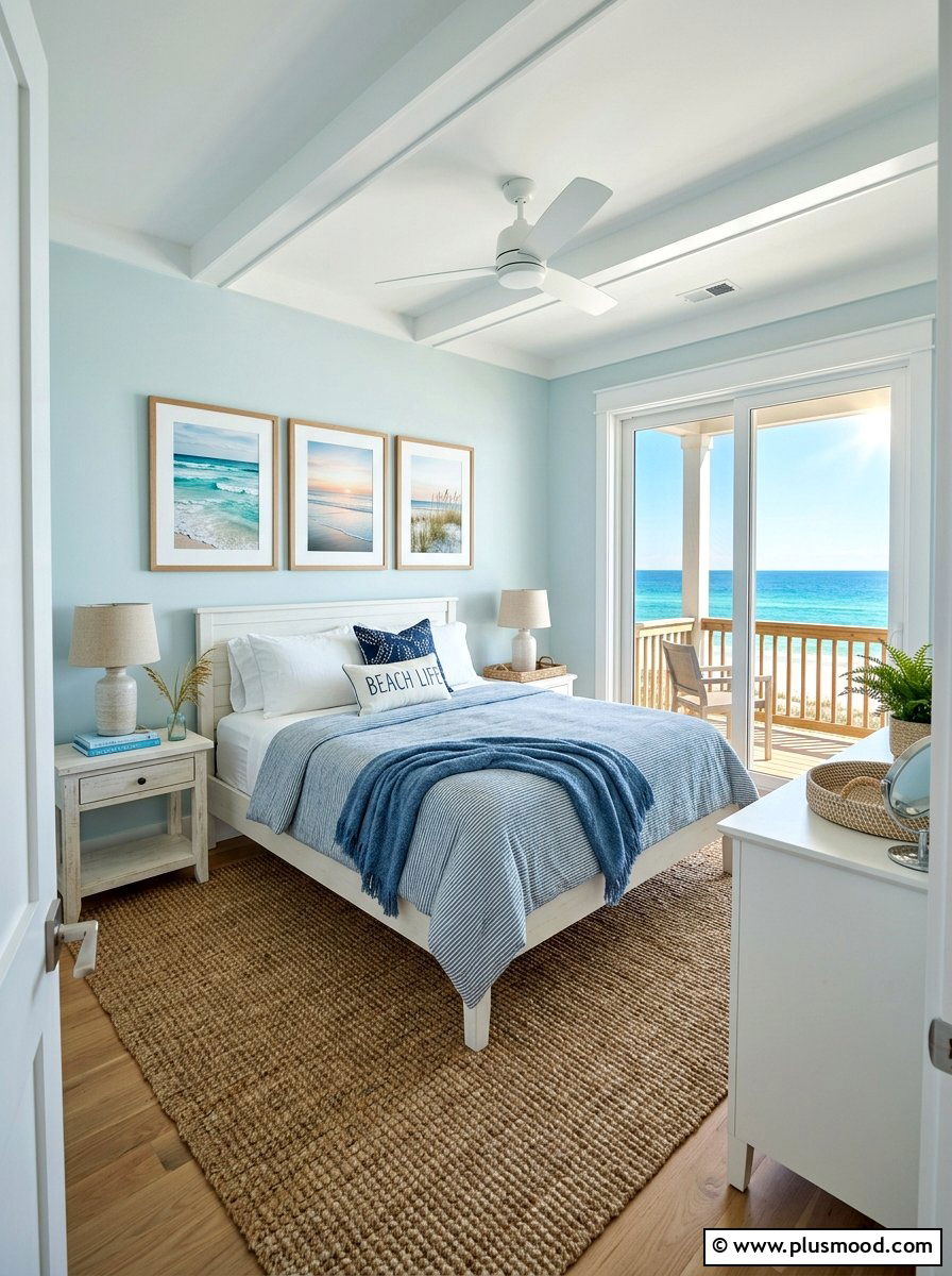 Beach House Guest Room - 25 summer decorating ideas for home