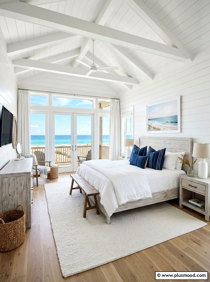 Beach House Interior - 25 elegant summer bedroom ideas