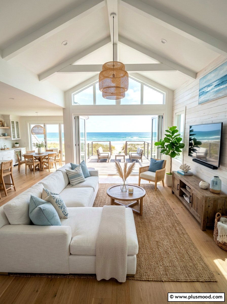 Beach House Living Room - 25 summer nautical decor ideas for living room
