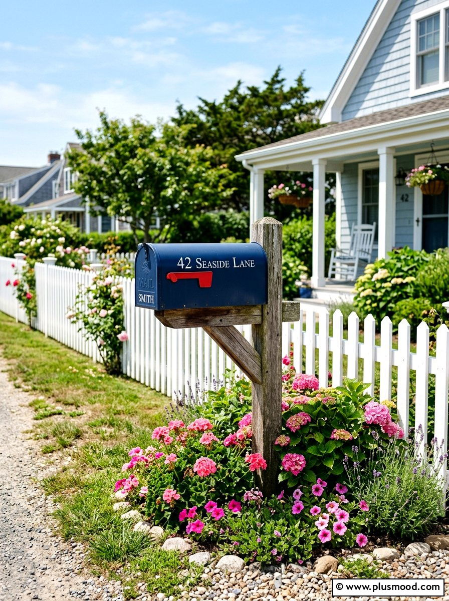 Beach House Mailbox - 25 summer coastal curb appeal ideas