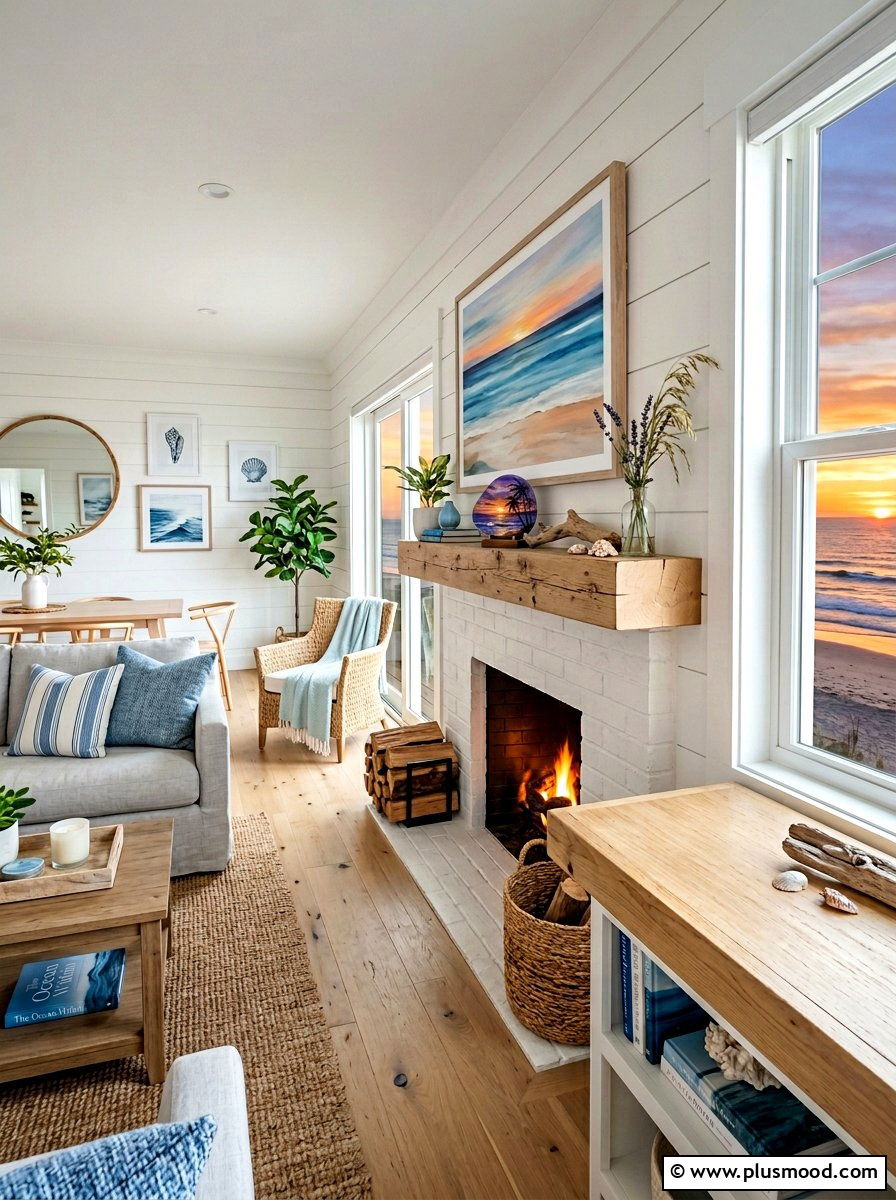 Beach Sunset Rock - 25 painted rock ideas for summer decor