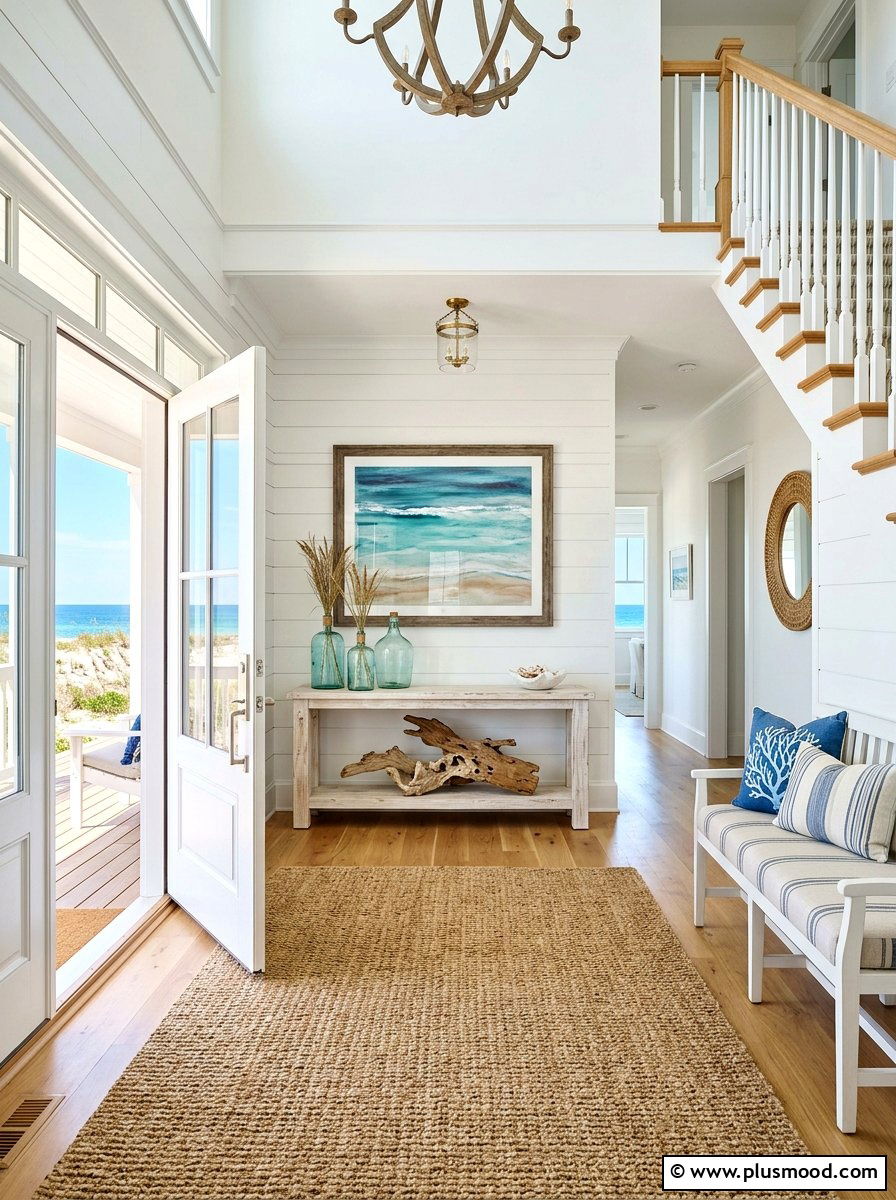 Beach house foyer - 25 bright summer decor ideas