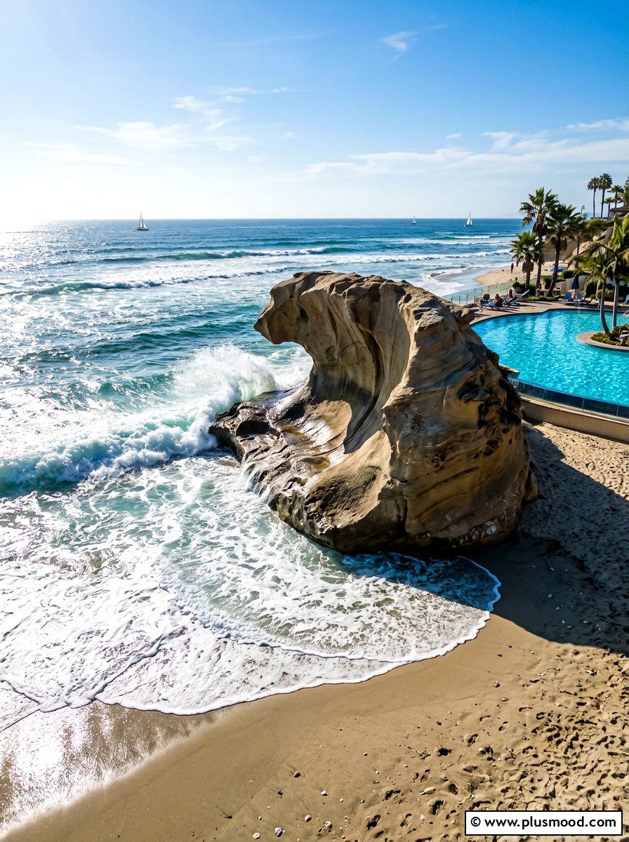 Beach wave rock - 25 painted rock ideas for beginners