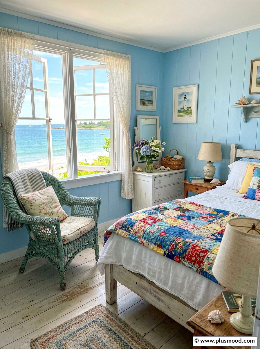 Beachfront cottage bedroom - 25 coastal summer bedroom ideas