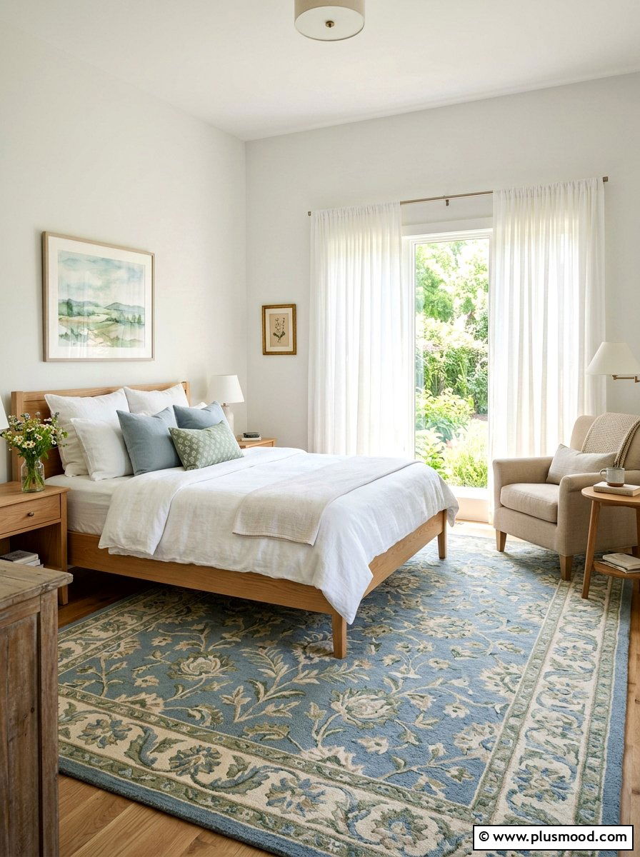 Bedroom floral rugs - 25 summer decor ideas with florals