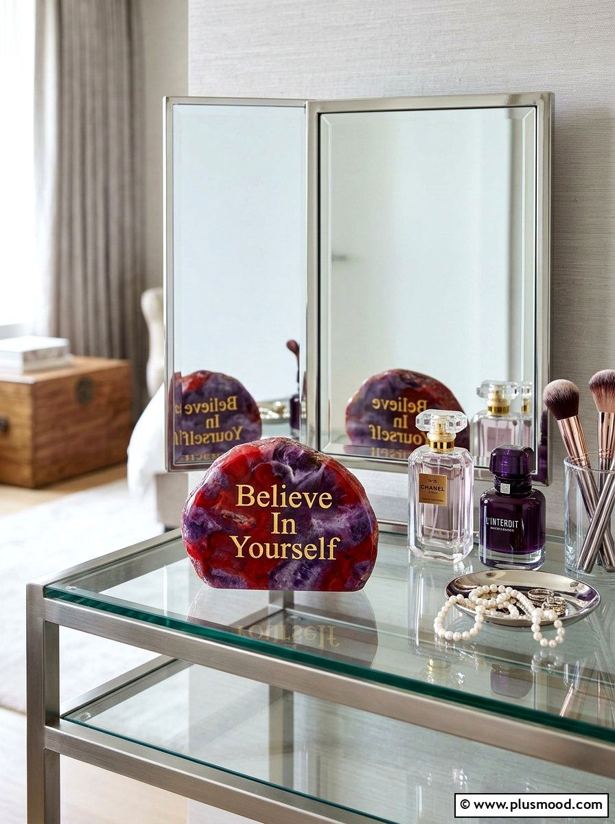 Believe In Yourself Rock - 25 painted rock ideas with quotes