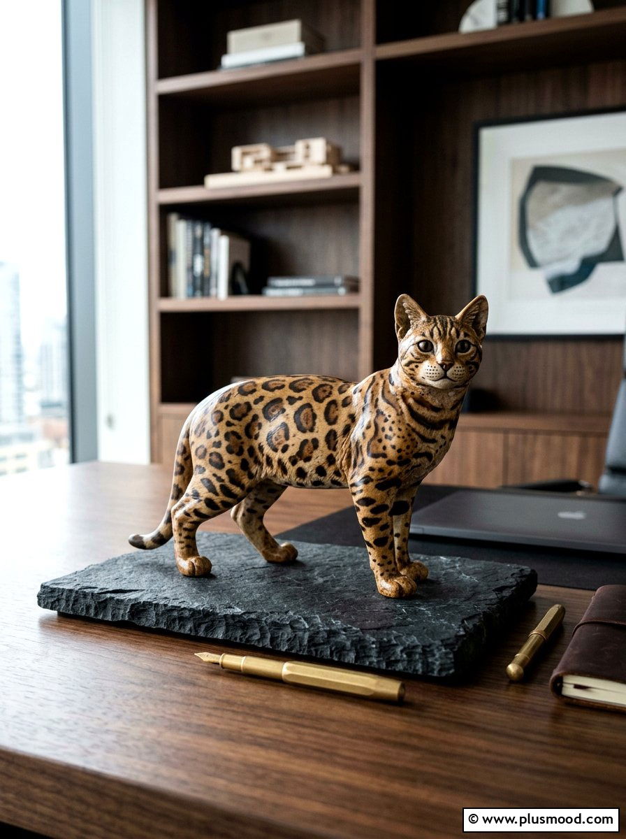 Bengal Cat Spot - 25 painted rock ideas with cats