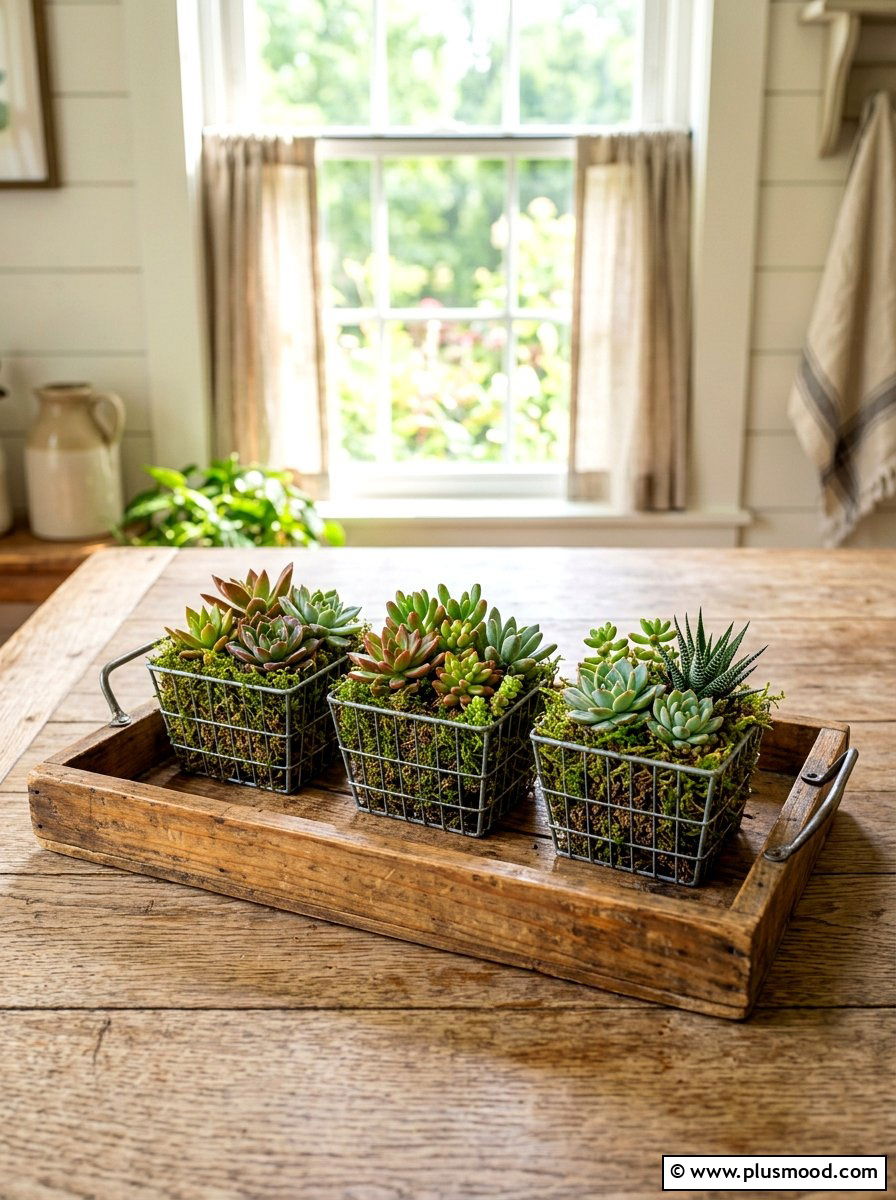 Berry Basket Planter - 25 summer succulent planter ideas