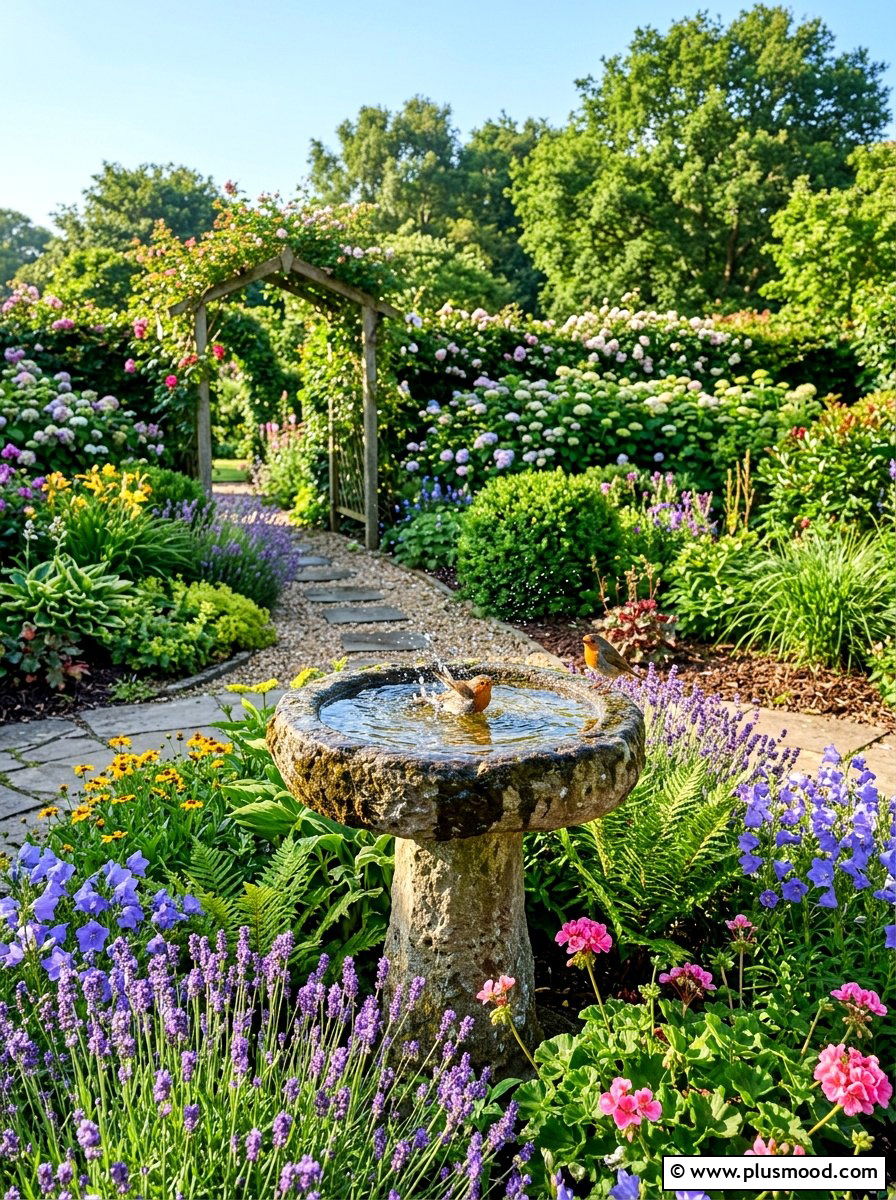 Bird Bath - 25 easy summer garden ideas