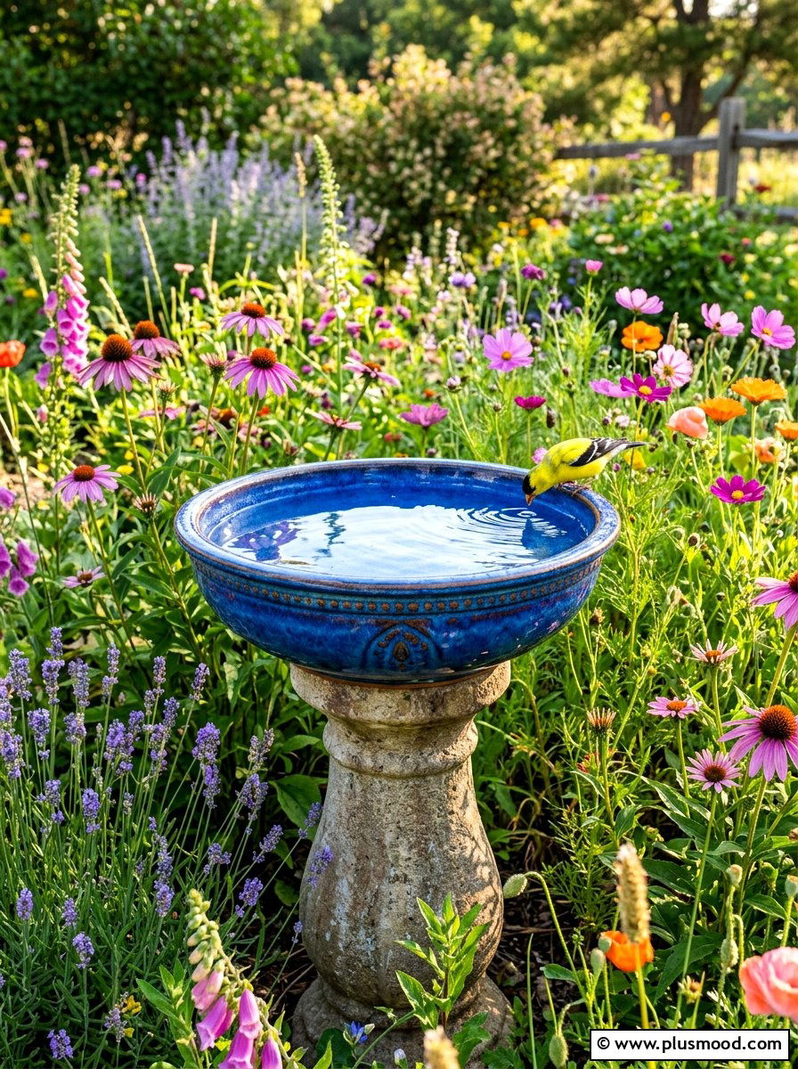 Bird Bath Station - 25 summer backyard refresh ideas
