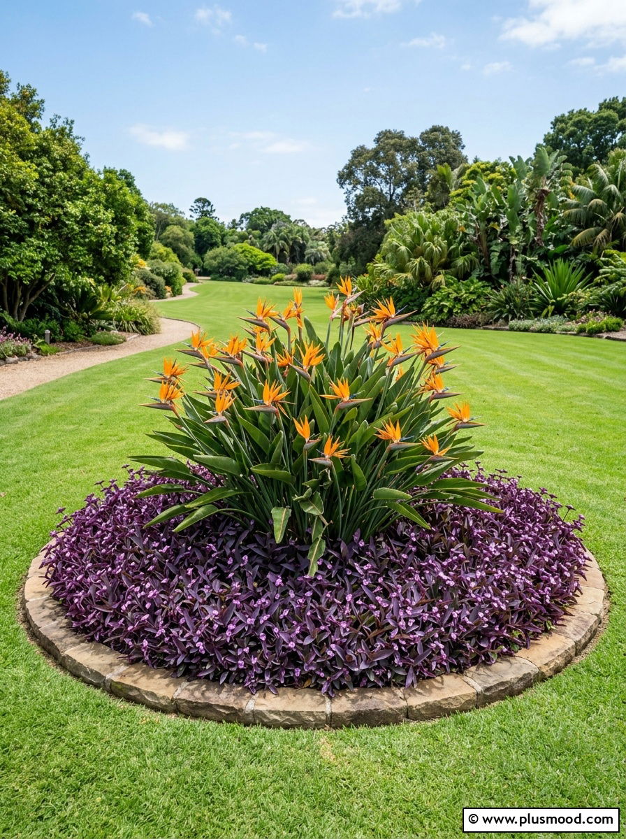 Bird Of Paradise Focal Point - 25 outdoor garden decor ideas with tropical plants