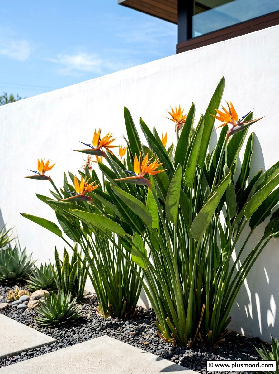 Bird of paradise plants - 25 small backyard ideas for tropical theme