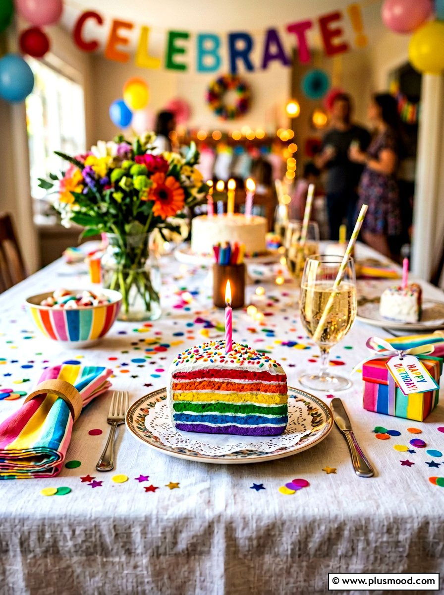 Birthday Cake Stone Art - 25 painted rock ideas with food art