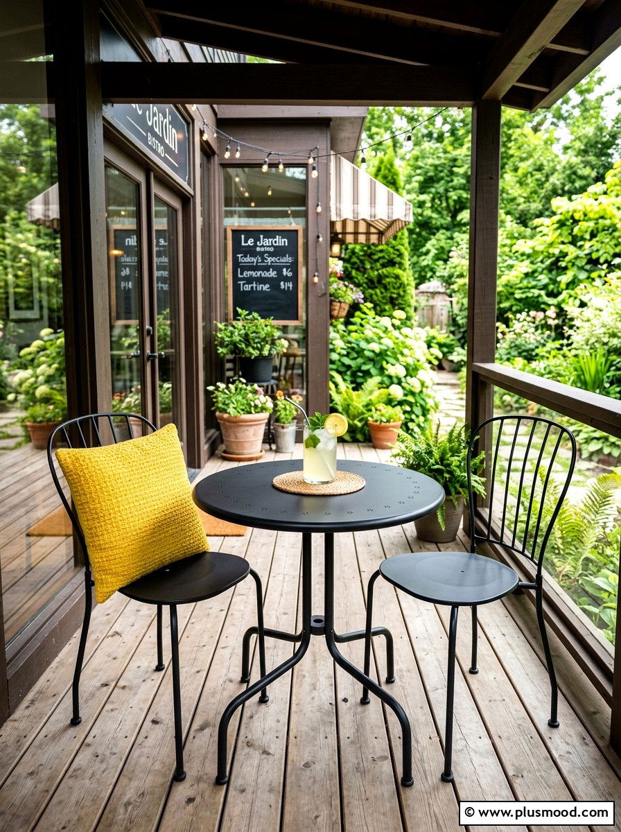 Bistro Dining Porch - 25 summer porch ideas for small spaces
