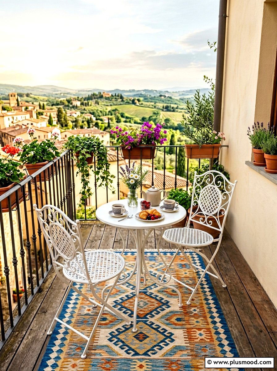 Bistro Dining Set - 25 small backyard ideas low maintenance