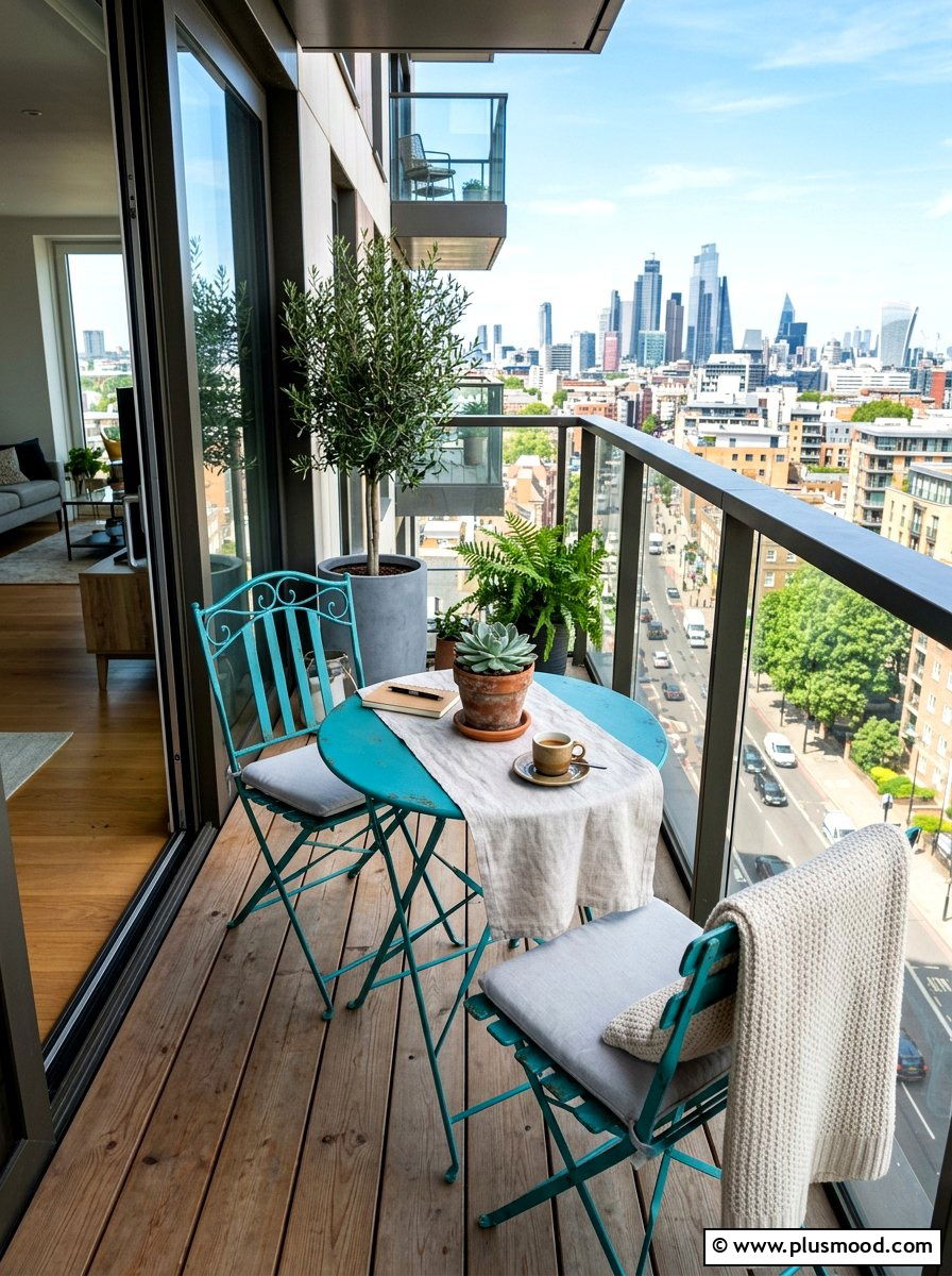 Bistro Set For Balcony - 25 summer apartment balcony ideas