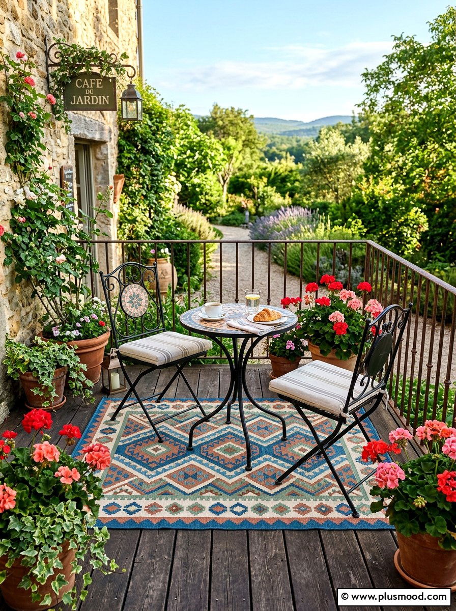 Bistro Style Small Deck - 25 small backyard ideas with deck