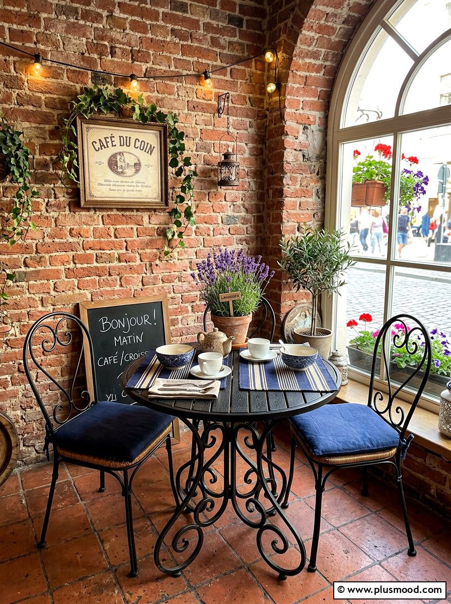 Bistro set seating - 25 simple summer front porch ideas