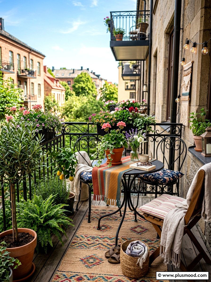 Bistro table for small balcony - 25 late summer patio ideas